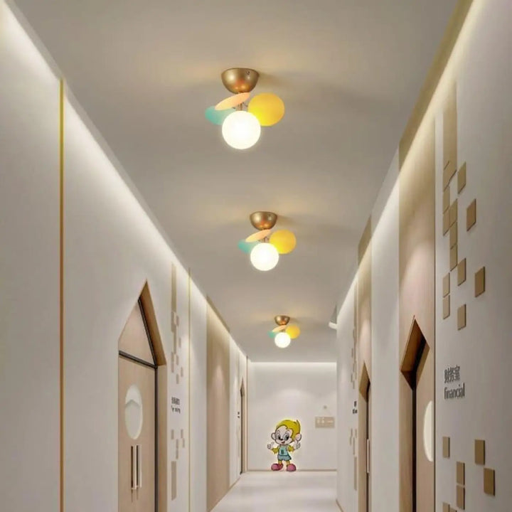 Plafonnier Avec Boules Multicolore