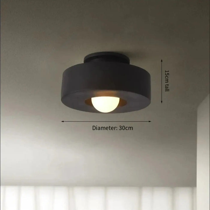 Plafonnier compact style scandinave au design moderne
