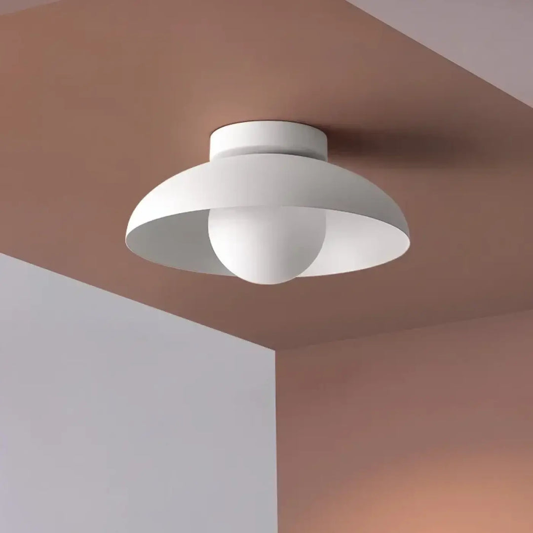 Plafonnier Contemporain Avec Abat-Jour Évasé Rond


