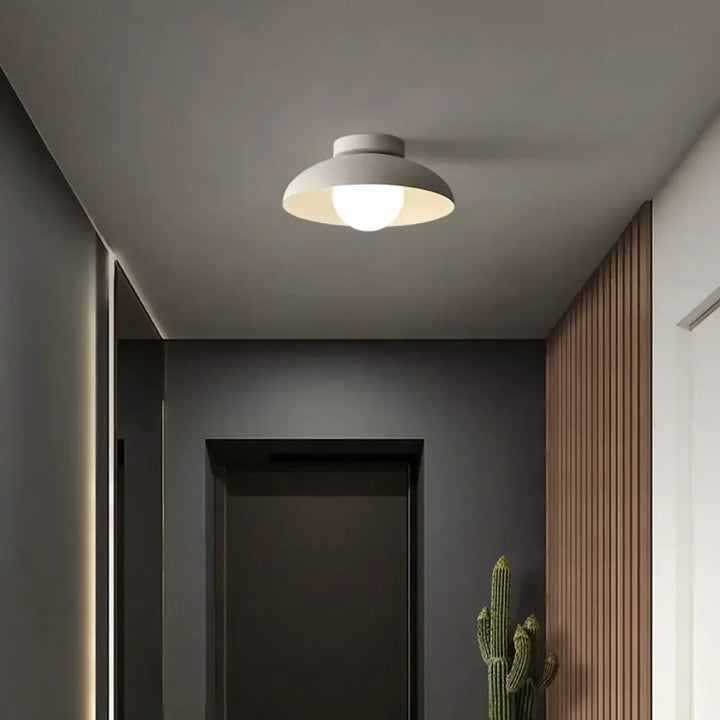 Plafonnier Contemporain Avec Abat-Jour Évasé Rond

