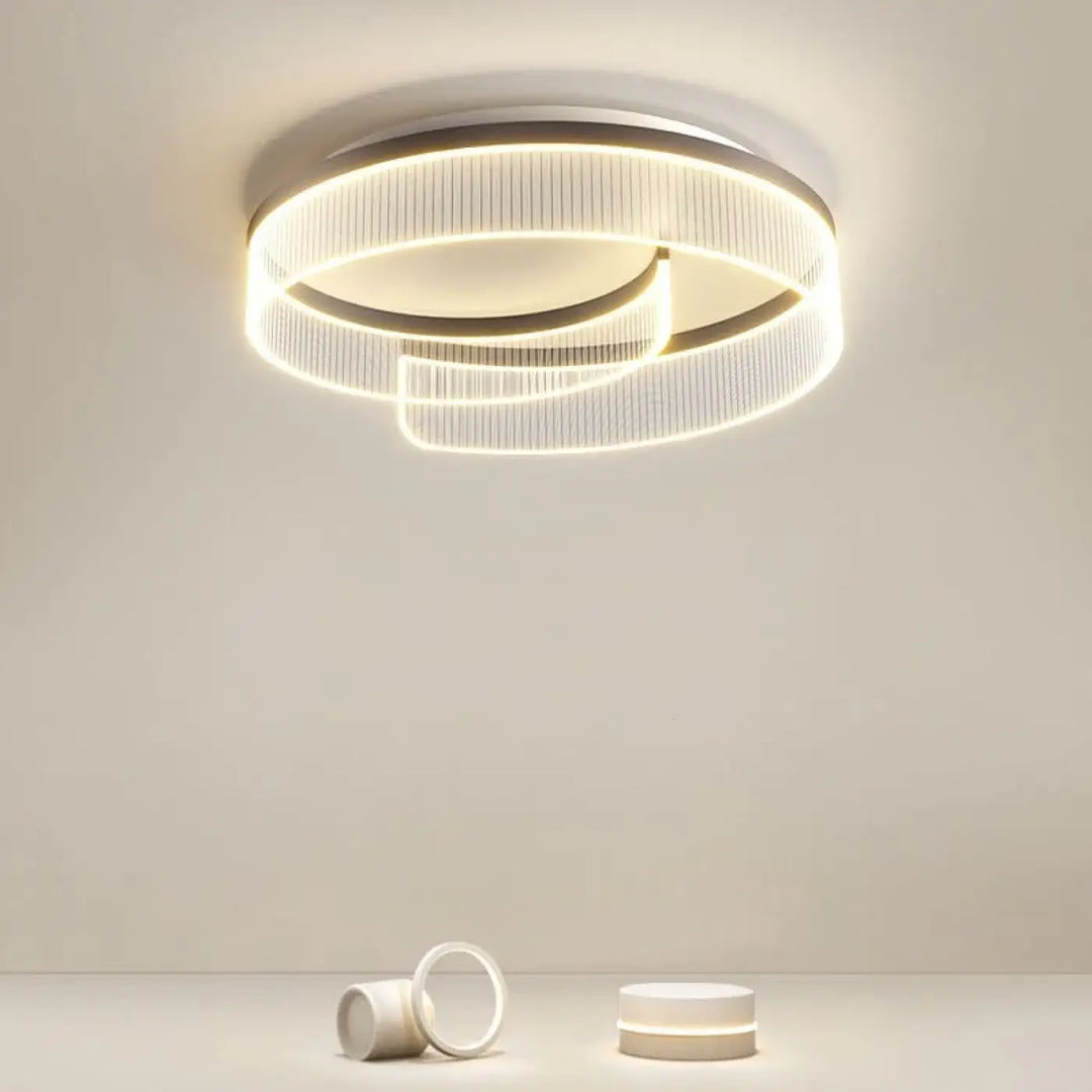 Plafonnier Contemporain À Éclairage Circulaire Intégré

