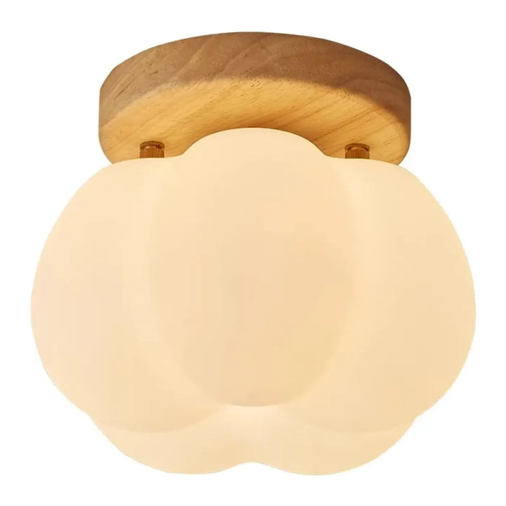 Plafonnier crème au style nordique avec forme nuage élégante