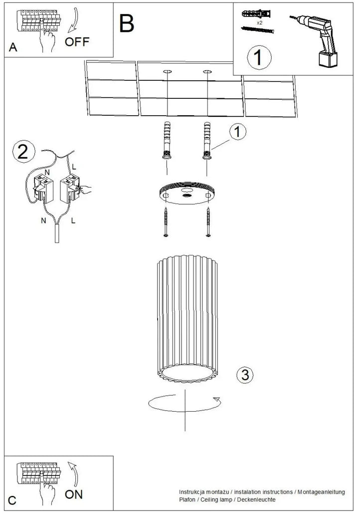 Luminaire plafonnier ivar vert olive avec abat-jour modernes rainurés cylindrique et base évasée pour confort d’utilisation