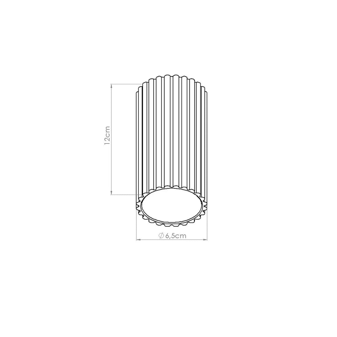 Luminaire plafonnier ivar vert olive avec abat-jour modernes rainurés et base ovale à bords festonnés pour confort d’utilisation