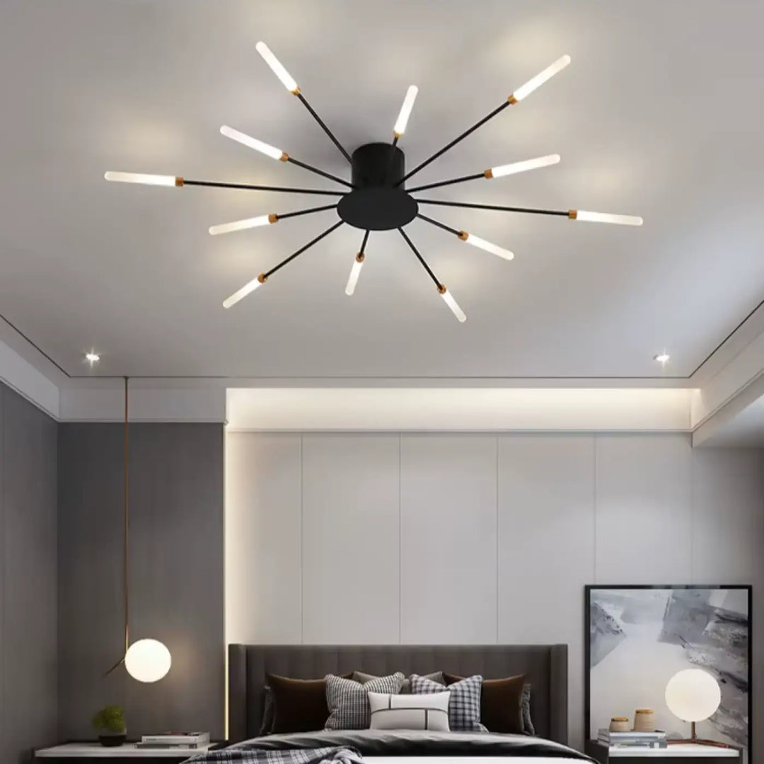 Plafonnier Design Italien Tubes Lumineux