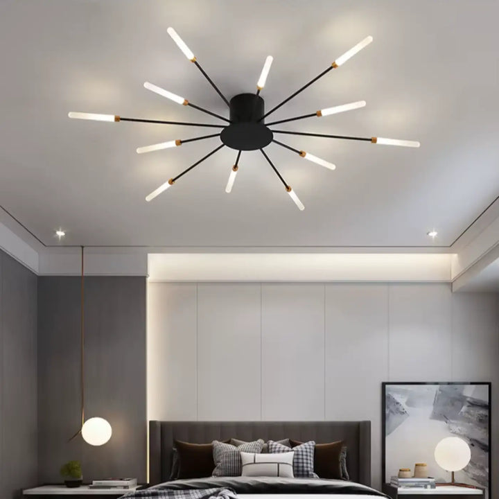 Plafonnier Design Italien Tubes Lumineux