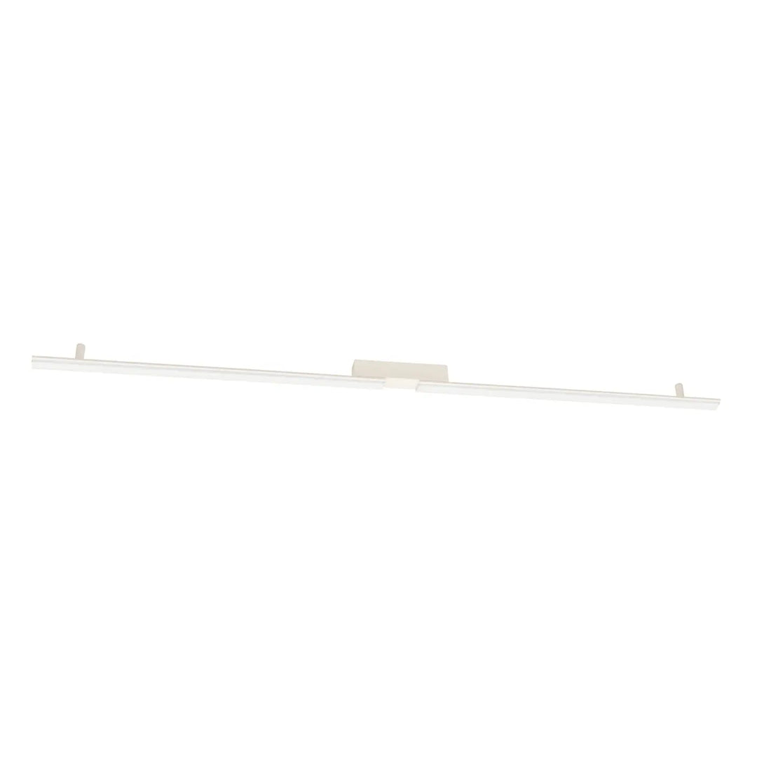 Plafonniers linéaires lagom 3000k en beige avec bande led blanche moderne et support central pour lumière chaude
