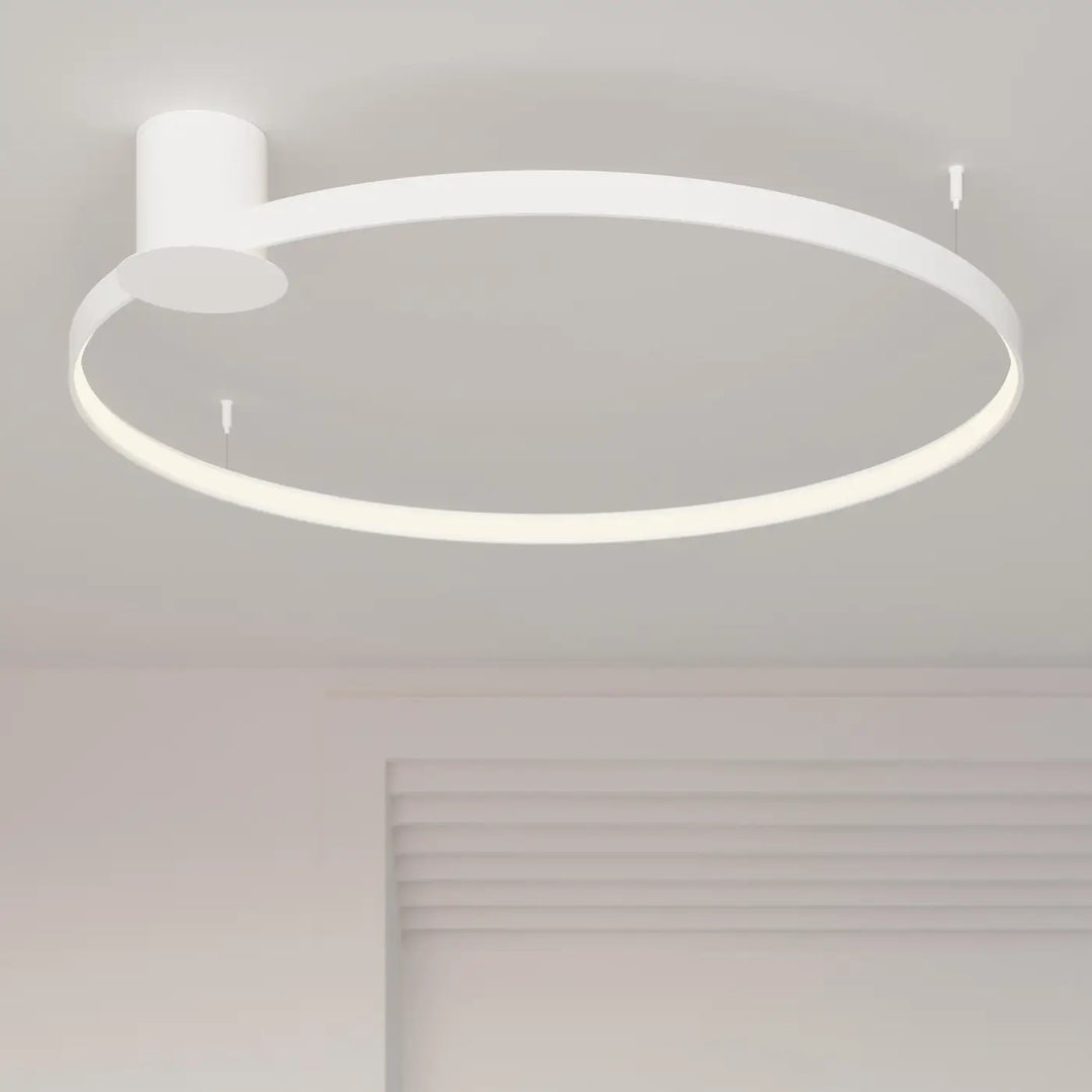 Luminaire plafonnier rio 110 blanc avec modules led et design unique offrant une efficacité lumineuse élevée