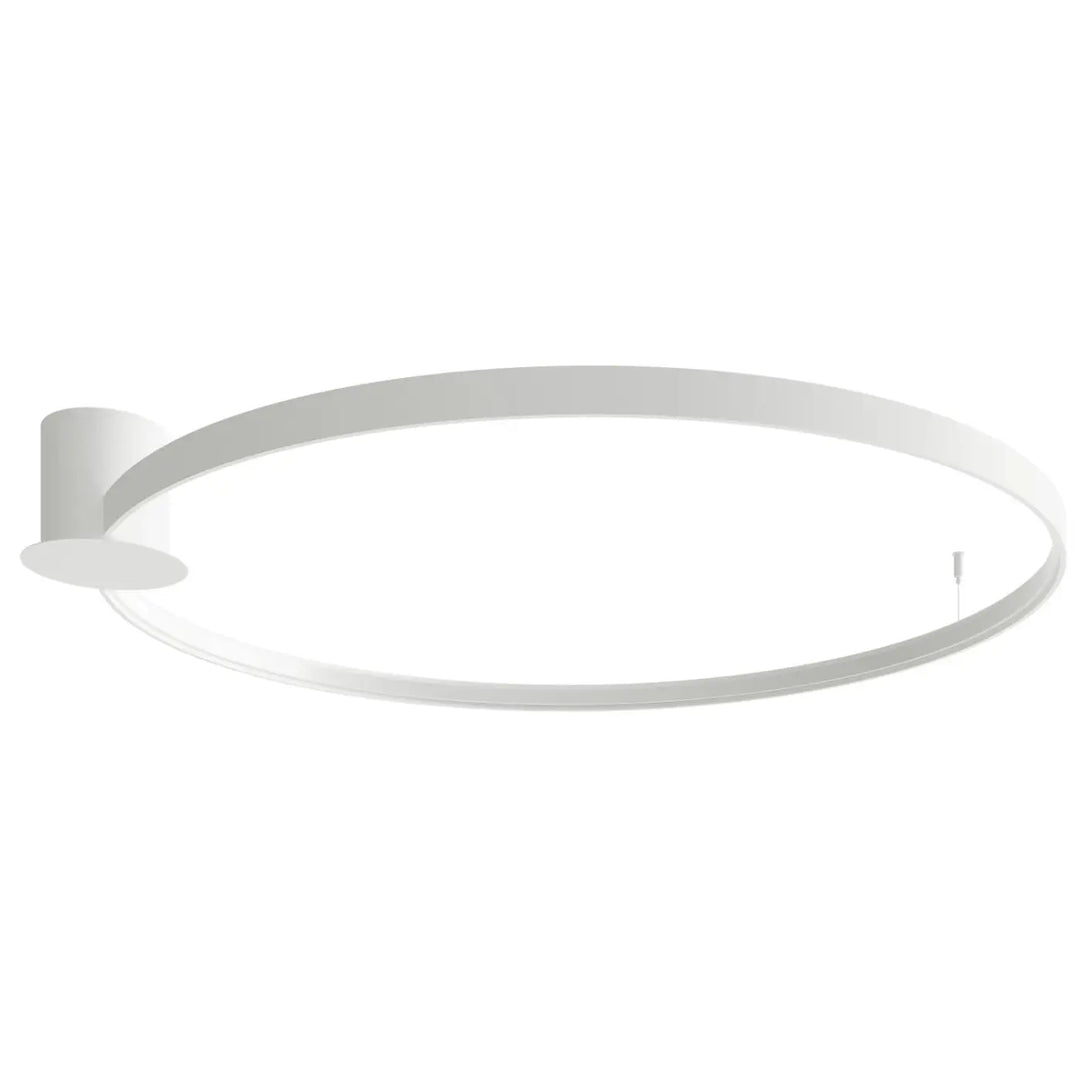 Luminaire plafonnier rio 110 blanc avec modules led et design unique offrant une efficacité lumineuse élevée