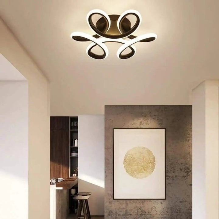 Plafonnier LED Pas Cher à Boucles Circulaires