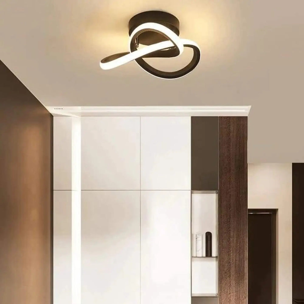 Plafonnier LED Pas Cher à Boucles Circulaires