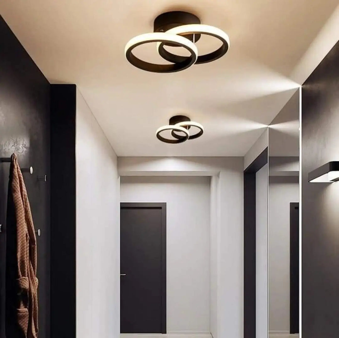 Plafonnier LED Pas Cher à Boucles Circulaires