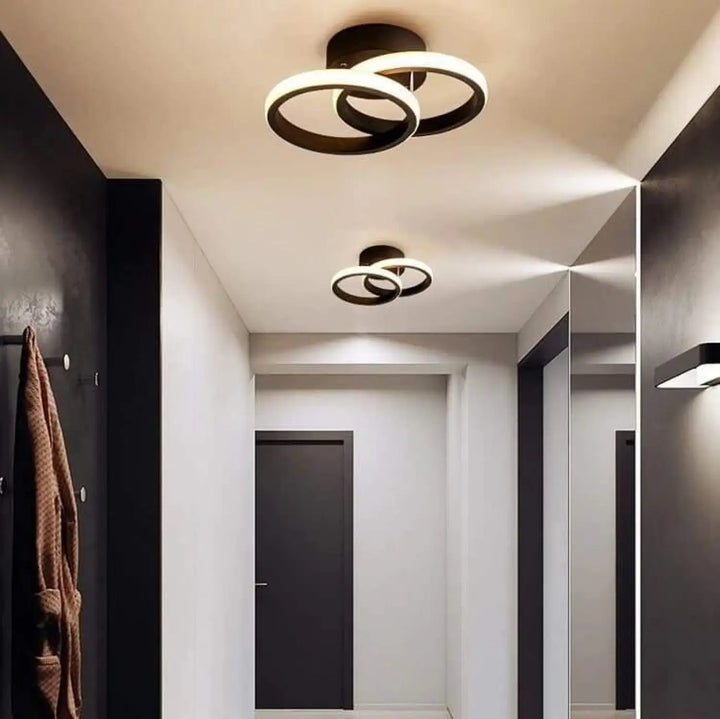 Plafonnier LED Pas Cher à Boucles Circulaires