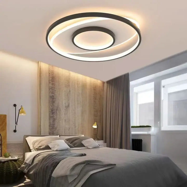 Plafonnier led design contemporain rond minimaliste