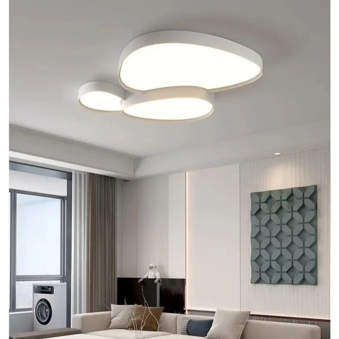 Plafonnier LED design à formes organiques modernes