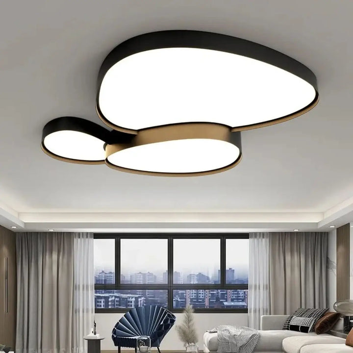 Plafonnier LED design à formes organiques modernes