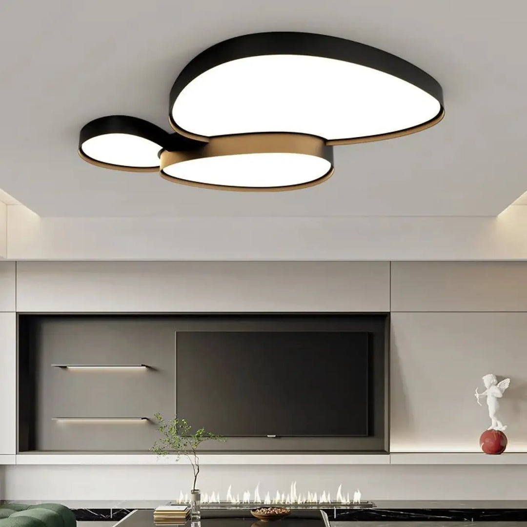 Plafonnier LED design à formes organiques modernes
