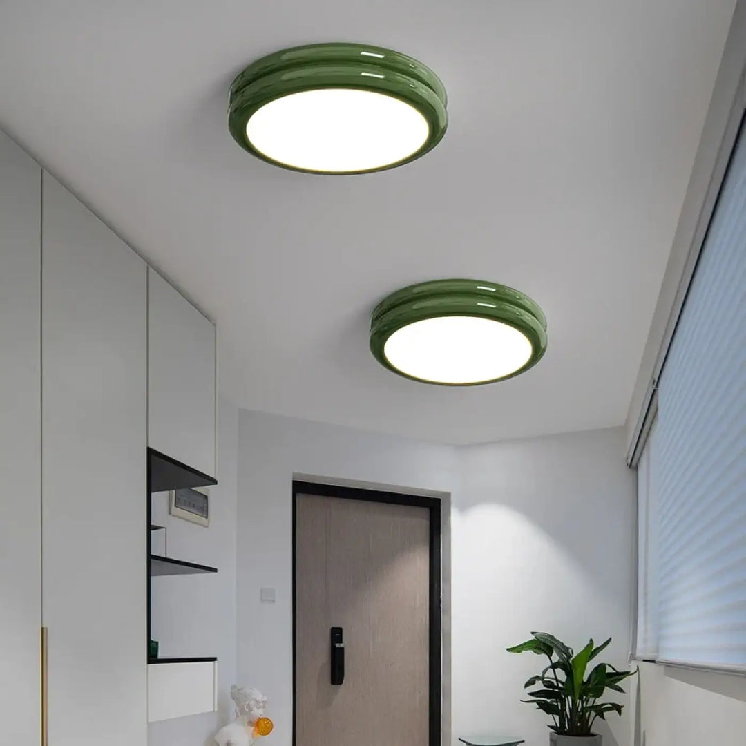 Plafonnier led design minimaliste rond lumineux chic