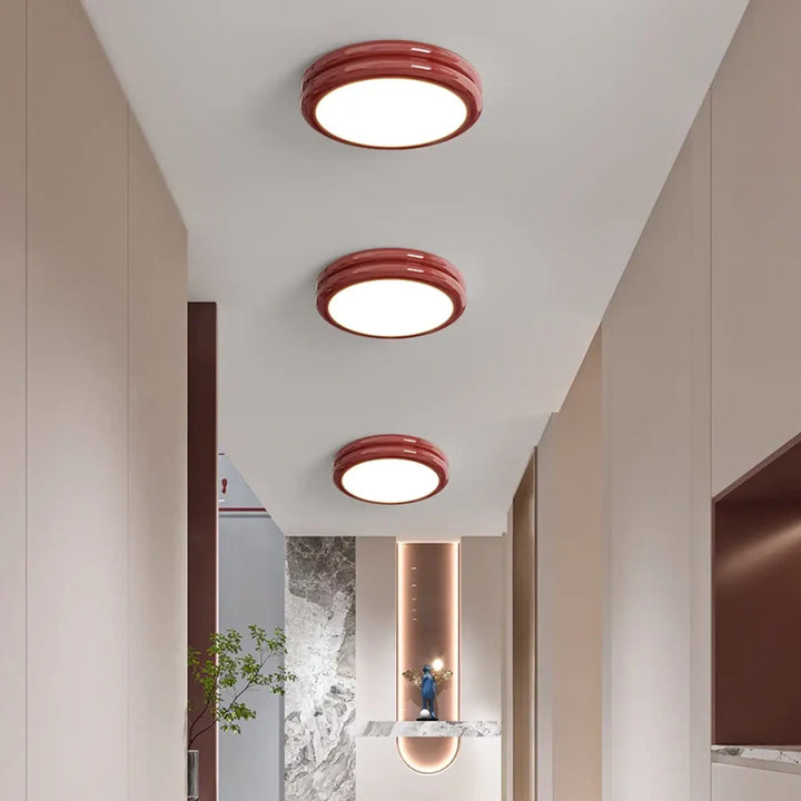 Plafonnier led design minimaliste rond lumineux chic