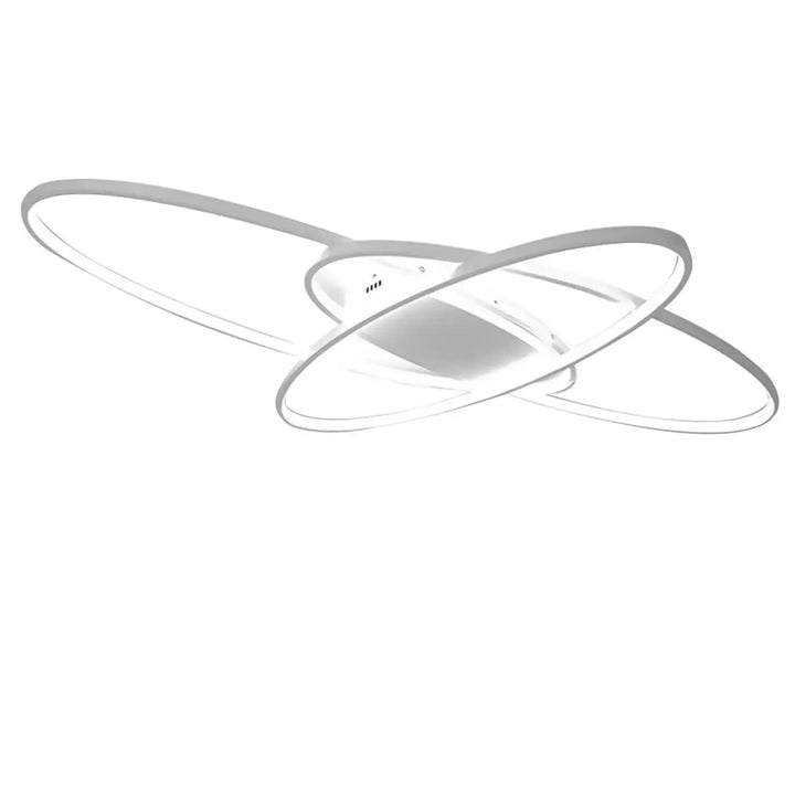Plafonnier led design moderne à anneaux croisés moderne
