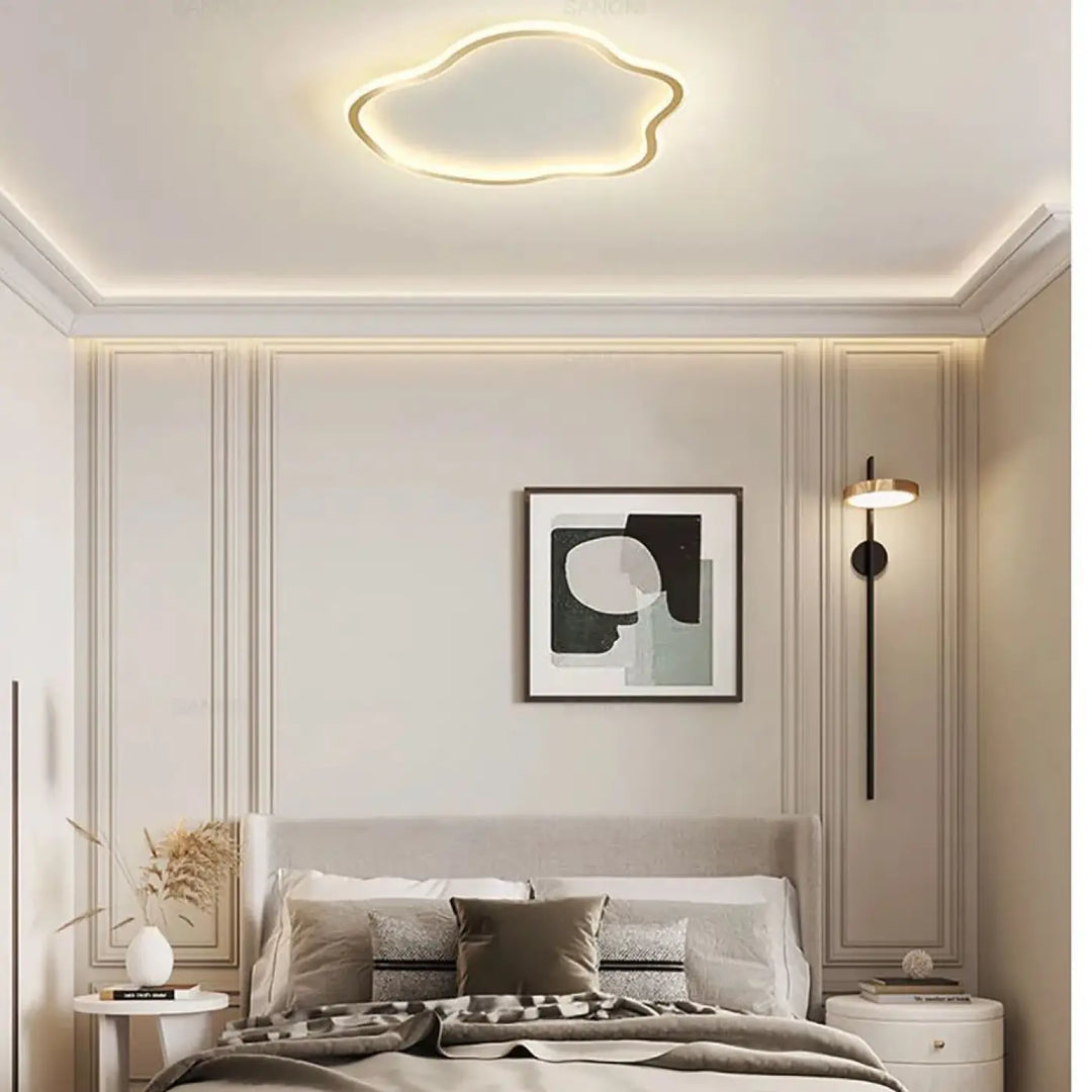 Plafonnier led design nuage moderne éclairage doux