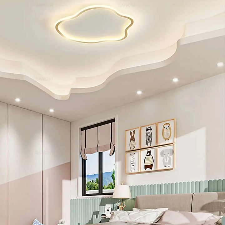 Plafonnier led design nuage moderne éclairage doux