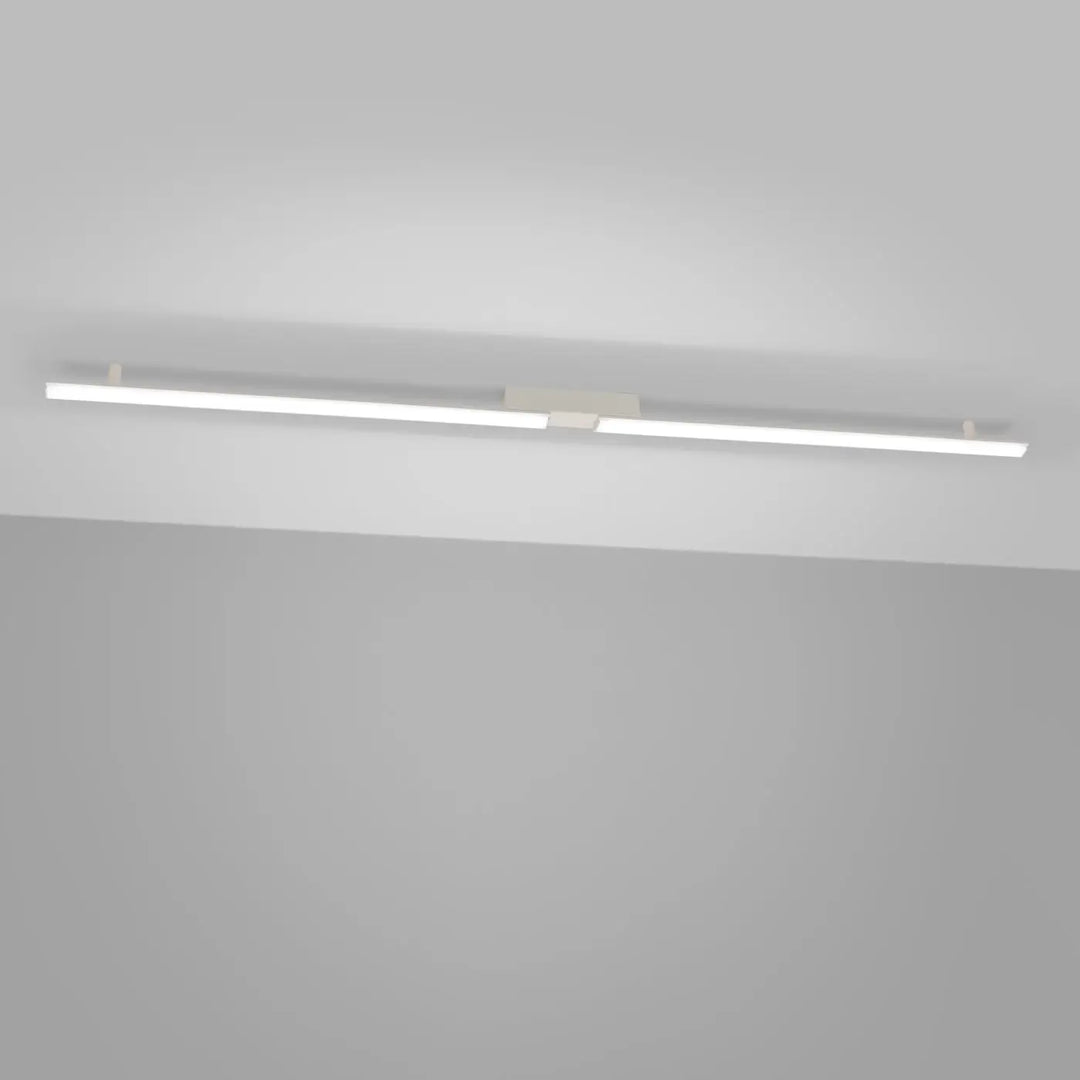 Luminaire plafonnier lagom beige 4000k avec plafonniers linéaires led blanc moderne pour une lumière chaude et minimaliste