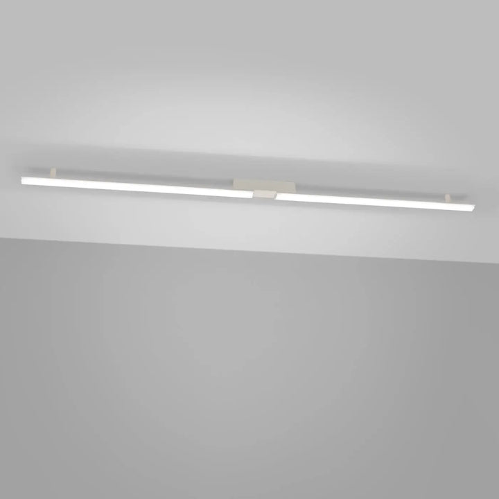 Luminaire plafonnier lagom beige 4000k avec plafonniers linéaires led blanc moderne pour une lumière chaude et minimaliste