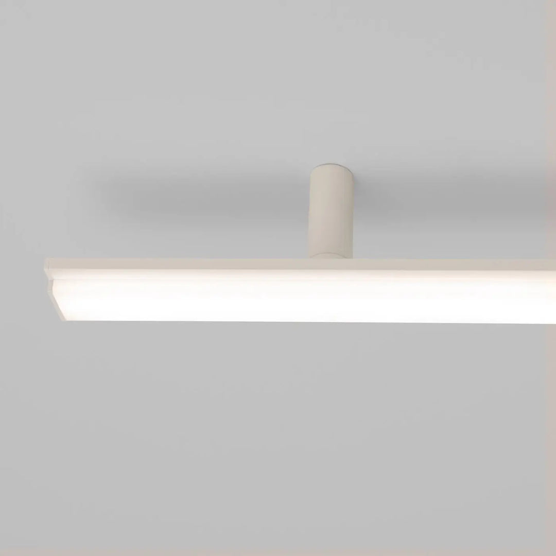 Luminaire plafonnier lagom beige 4000k avec design moderne cylindrique blanc pour une lumière chaude efficace