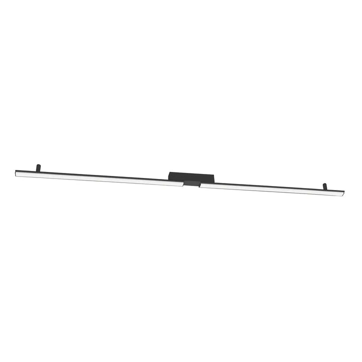 Luminaire plafonnier lagom 4000k noir en led linéaire avec design minimaliste et excellente finition collection lagom allie