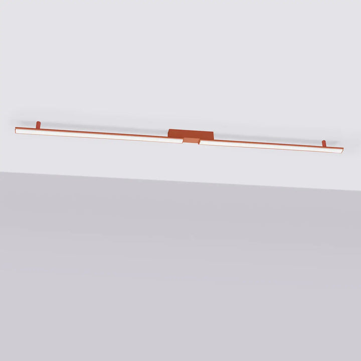 Luminaire plafonnier lagom 4000k en cuivre rouge ocre avec design minimaliste et excellente finition de la collection lagom allie