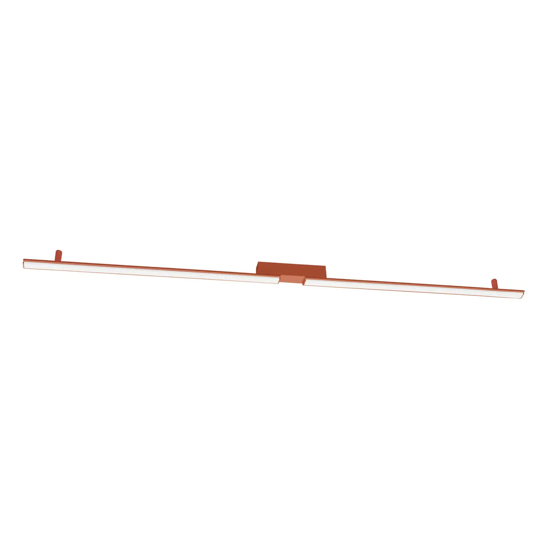 Luminaire plafonnier lagom 4000k cuivre finition rouge ocre design minimaliste collection lagom allie excellente finition