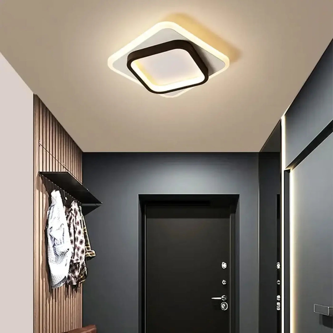 Plafonnier led moderne carré élégant style contemporain