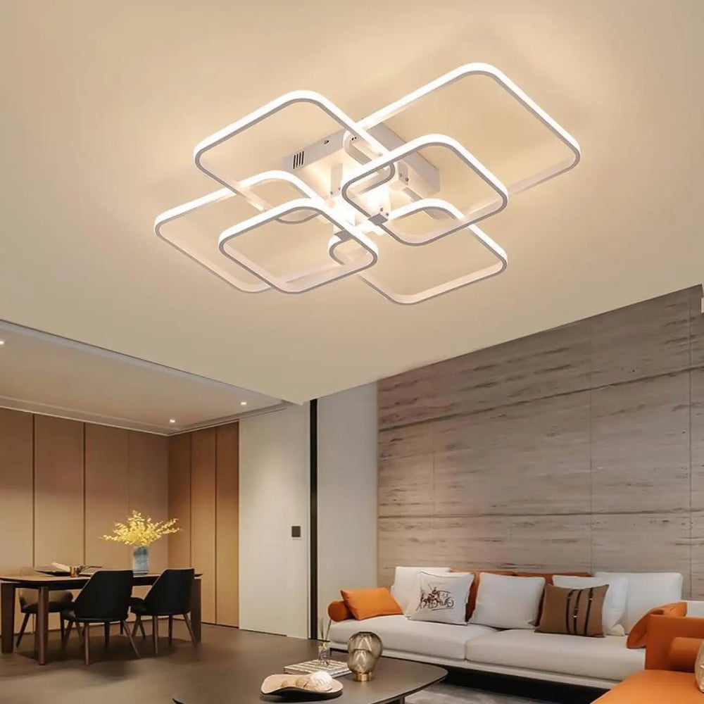Plafonnier Led Rectangulaire Acrylique