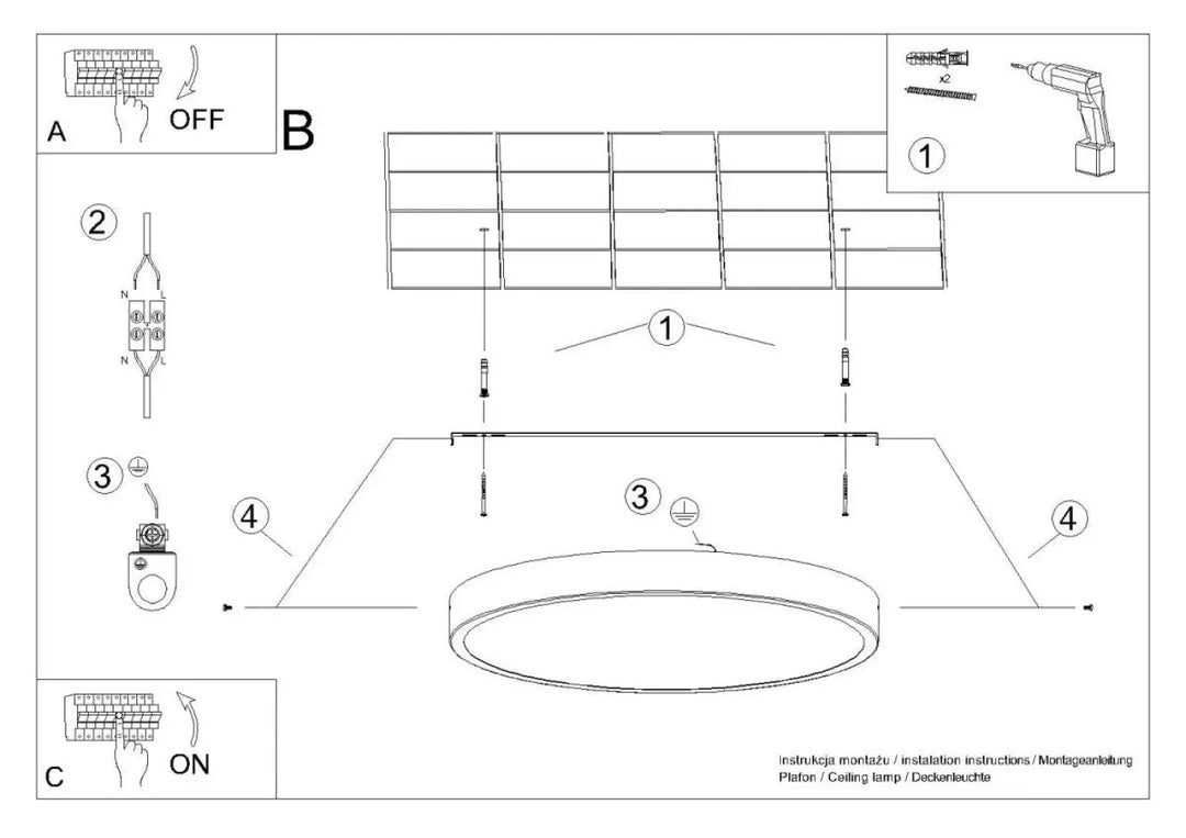 Luminaire plafonnier onyx 30 blanc led 3000k avec plafond rond et couleurs intemporelles pour recherche d’un éclairage moderne