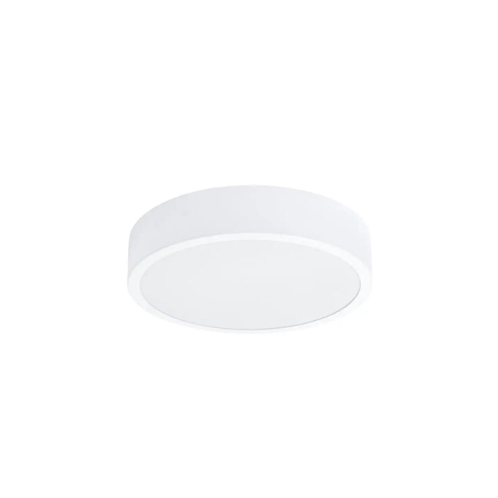 Luminaire plafonnier onyx 30 blanc led 3000k avec design moderne minimaliste pour recherche d’un éclairage plafond rond aux couleurs intemporelles