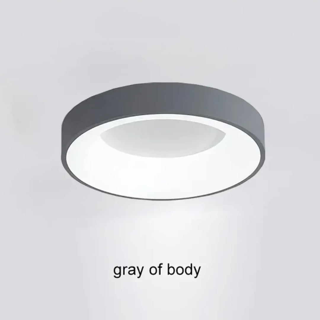 Plafonnier LED Rond Ultra Fin Design Moderne Multicolore

