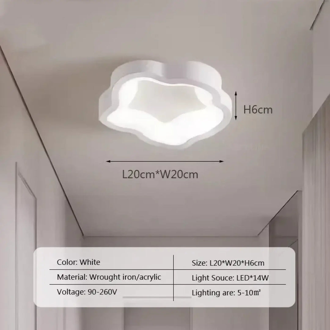 Plafonnier led style minimaliste pour entrée et couloir chic