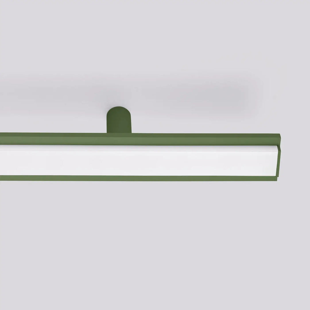 Luminaire plafonnier lagom 3000k vert olive avec panneau lumineux blanc design minimaliste et excellente qualité collection lagom allient