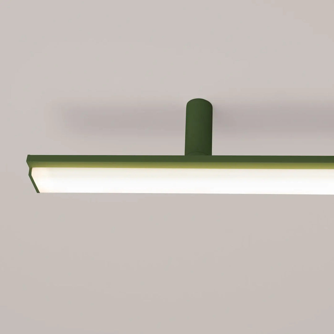 Luminaire plafonnier led vert olive design minimaliste collection lagom allient excellente qualité 3000k