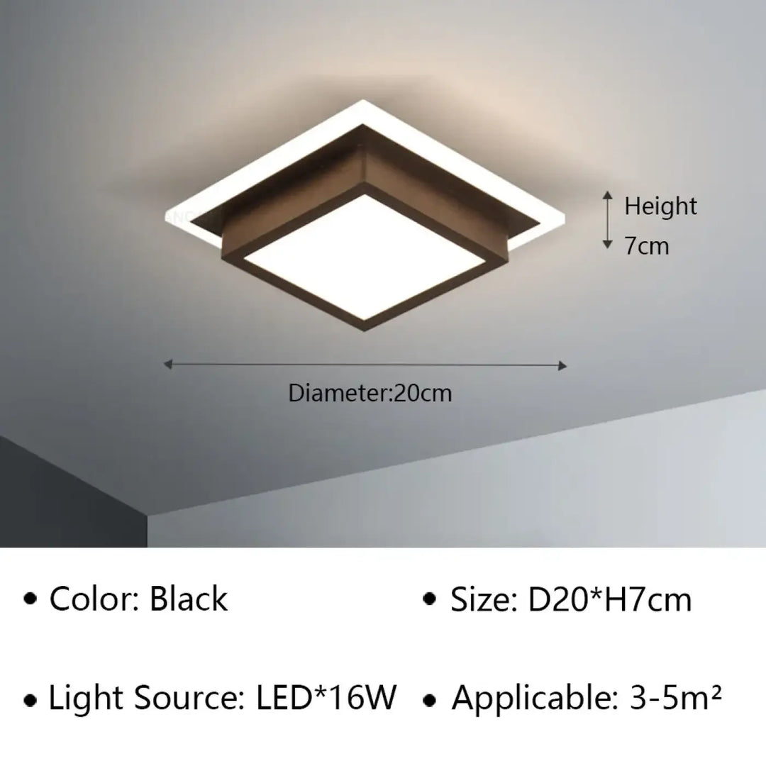 Plafonnier luminaire design led en forme sculptée élégant