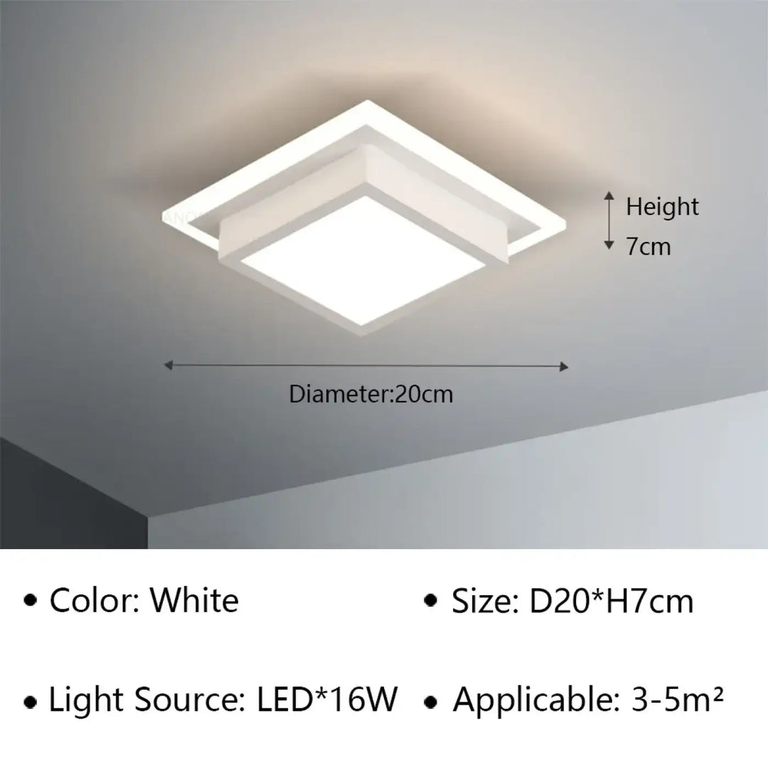 Plafonnier luminaire design led en forme sculptée élégant