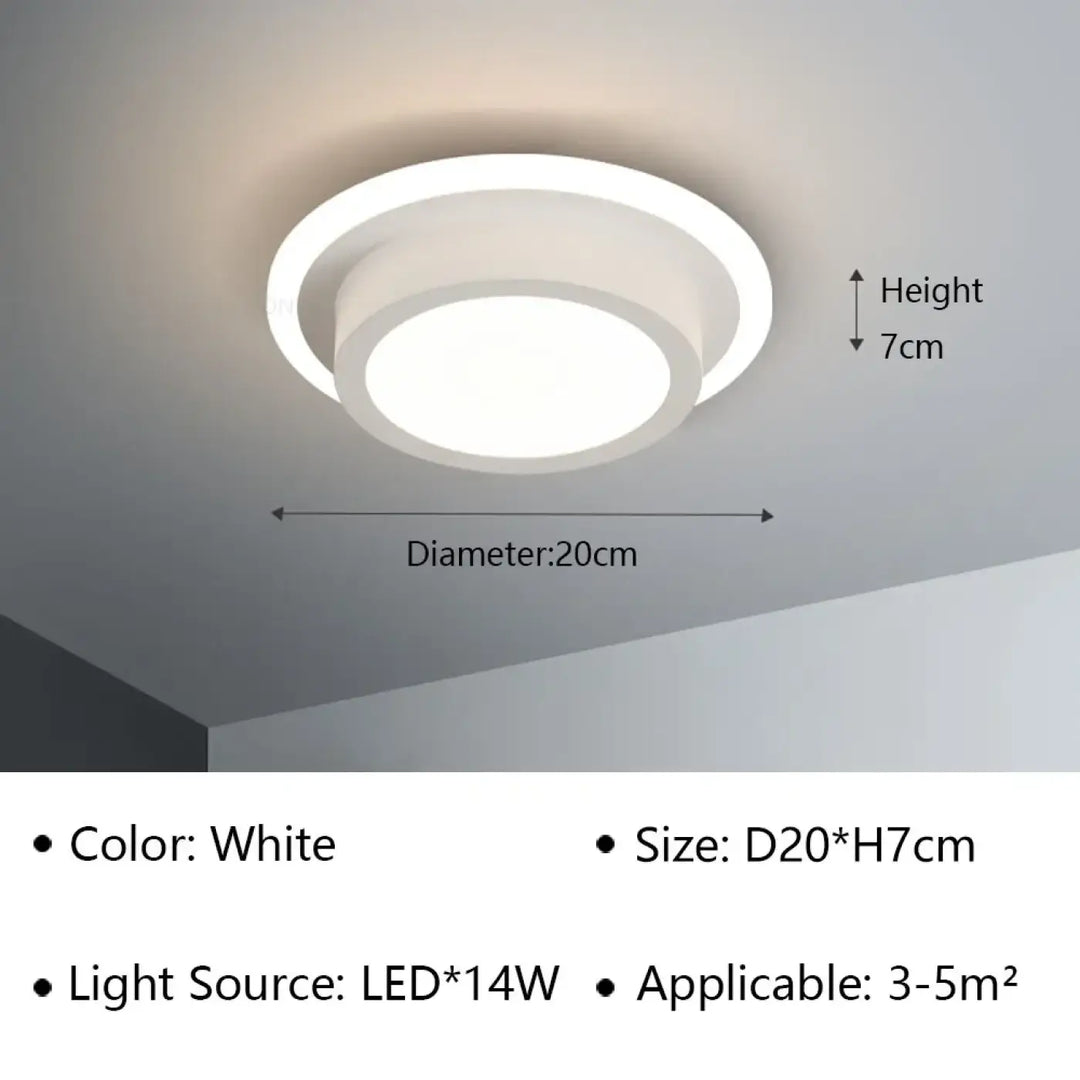 Plafonnier luminaire design led en forme sculptée élégant