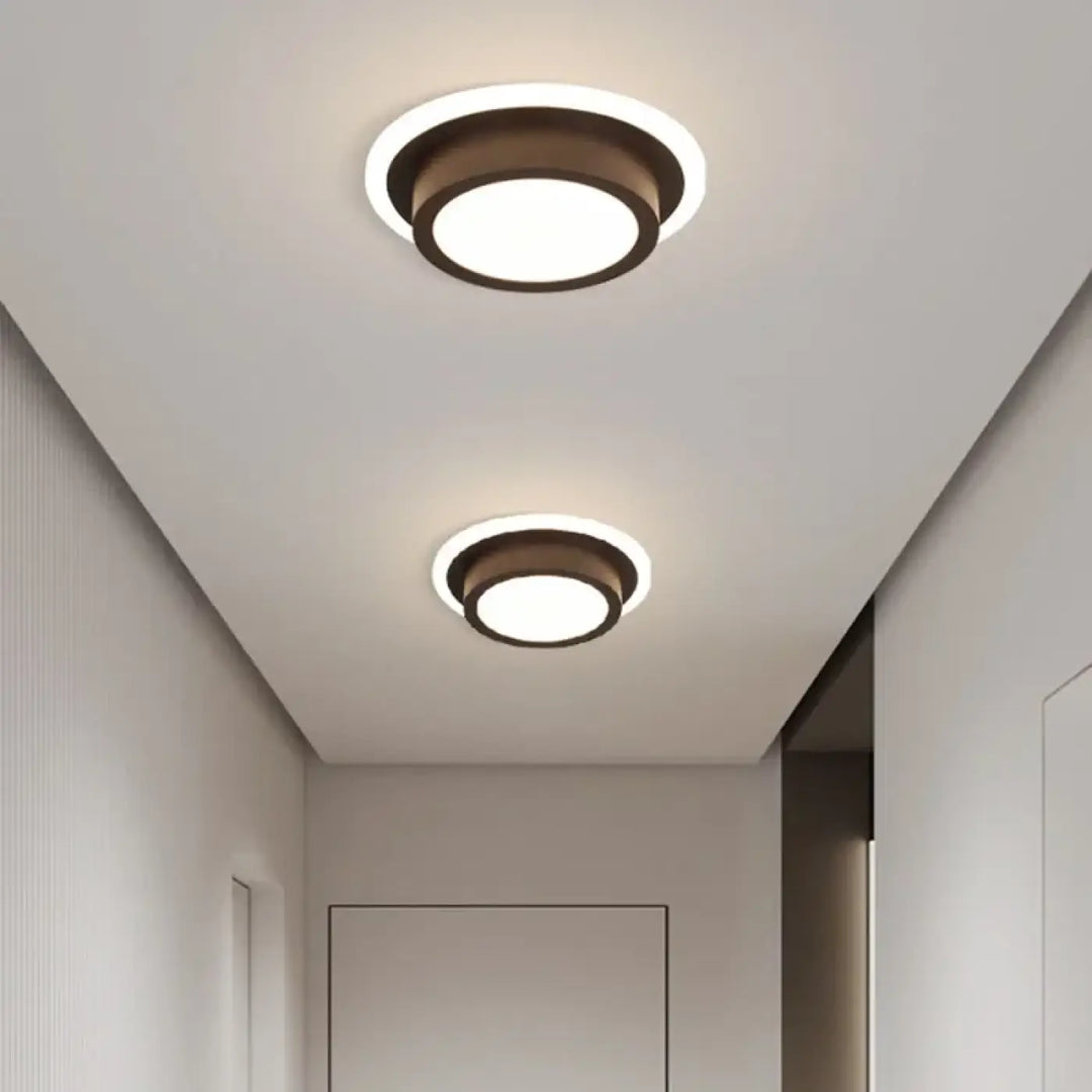 Plafonnier luminaire design led en forme sculptée élégant