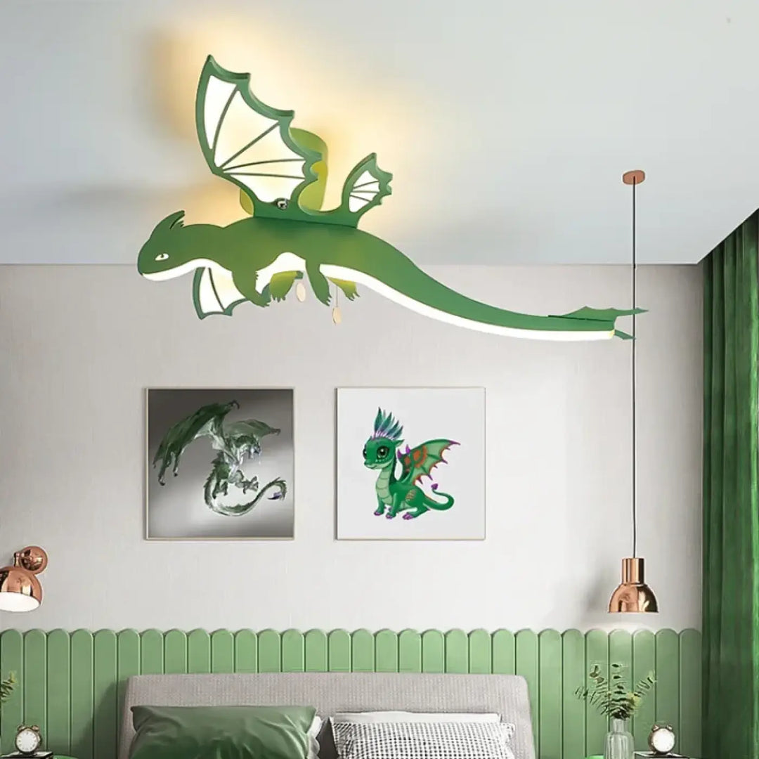 Plafonnier luminaire dinosaur design original pour enfant style unique