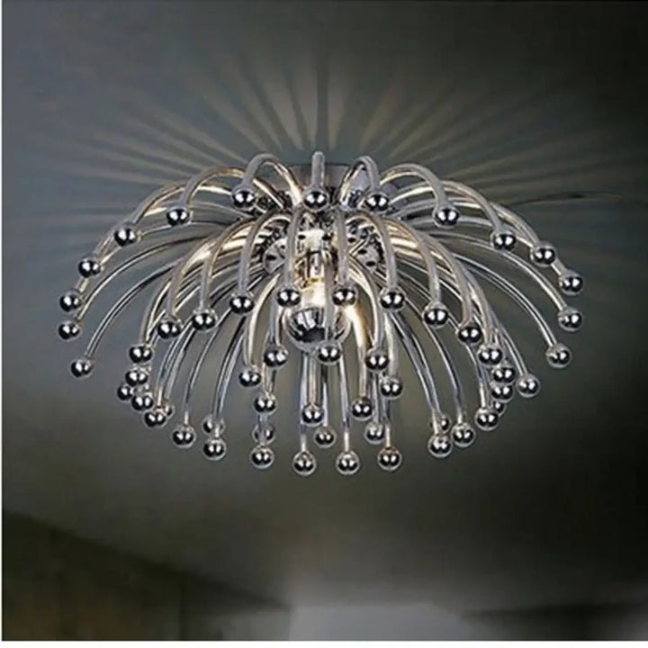 Plafonnier en métal sculptural haute décoration élégant