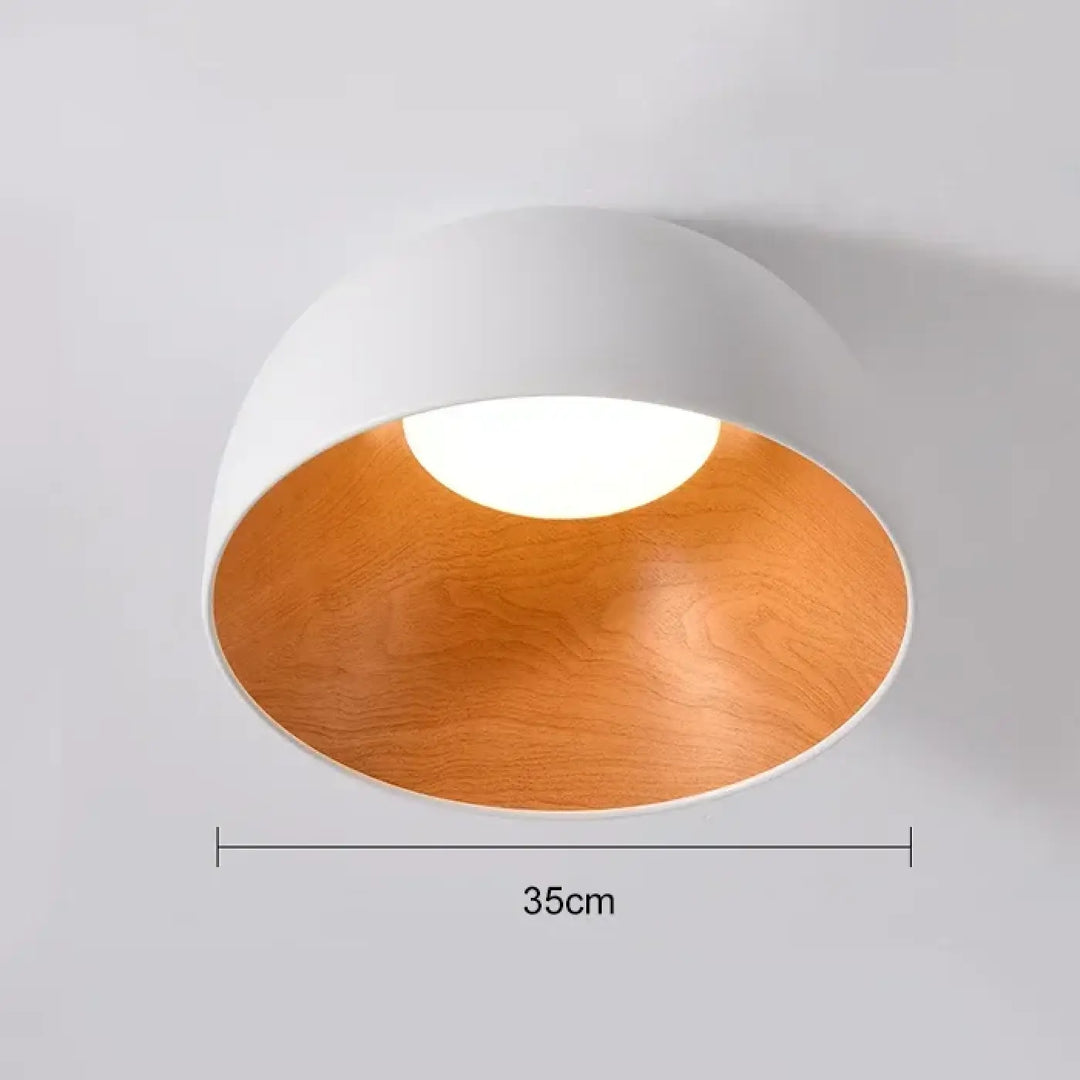 Nordic Led Ceiling Lights for Dining Room Cabinets Bedroom Ceiling Lamp Black and White Wood Grain Home Decor Light
