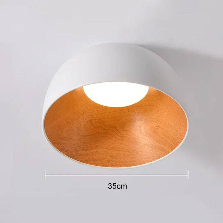 Nordic Led Ceiling Lights for Dining Room Cabinets Bedroom Ceiling Lamp Black and White Wood Grain Home Decor Light