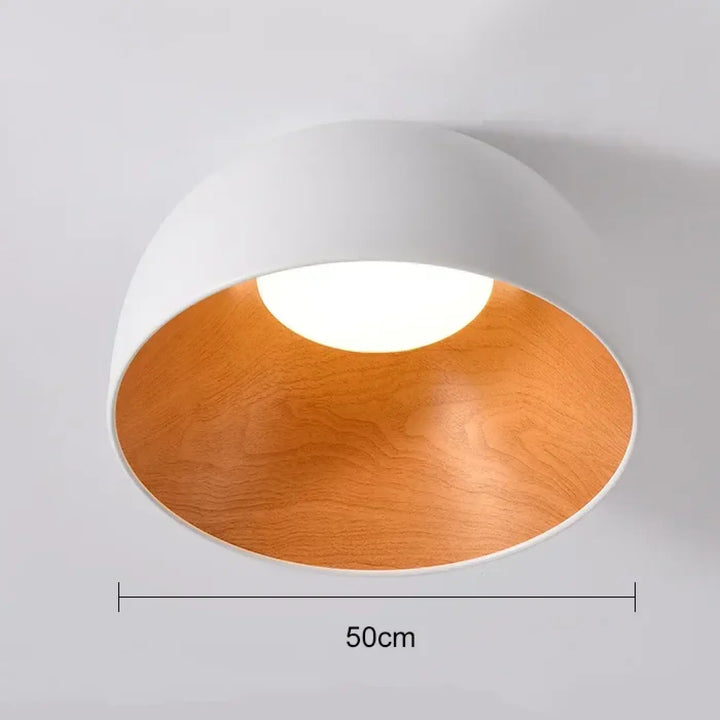 Nordic Led Ceiling Lights for Dining Room Cabinets Bedroom Ceiling Lamp Black and White Wood Grain Home Decor Light