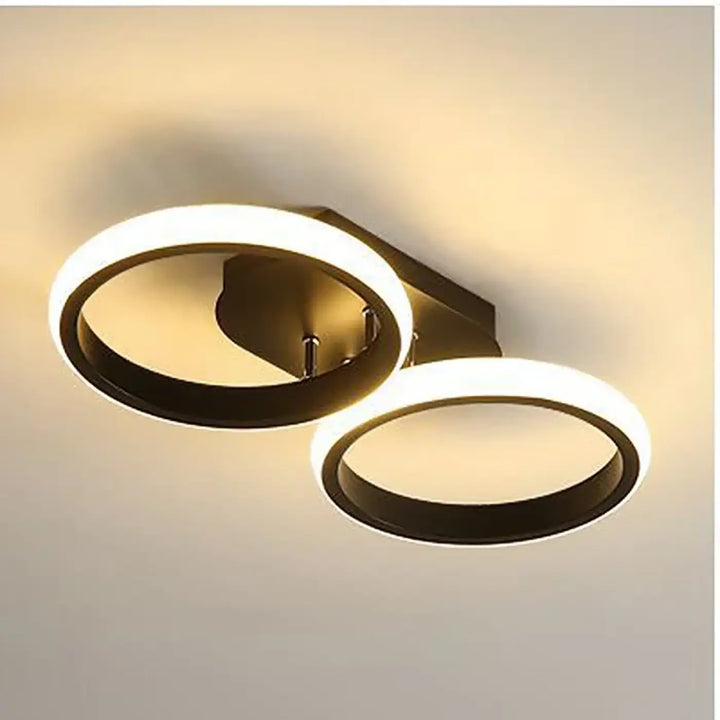 Plafonnier Minimaliste LED Avec Cercles Ou Carrés


